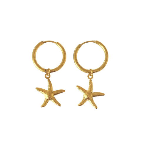 Starfish Hoops No2 - Guld