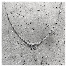 Butterfly chain choker - sølv