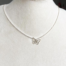Butterfly chain halskæde - sølv