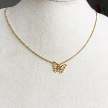 Butterfly Chain Halskæde - Guld